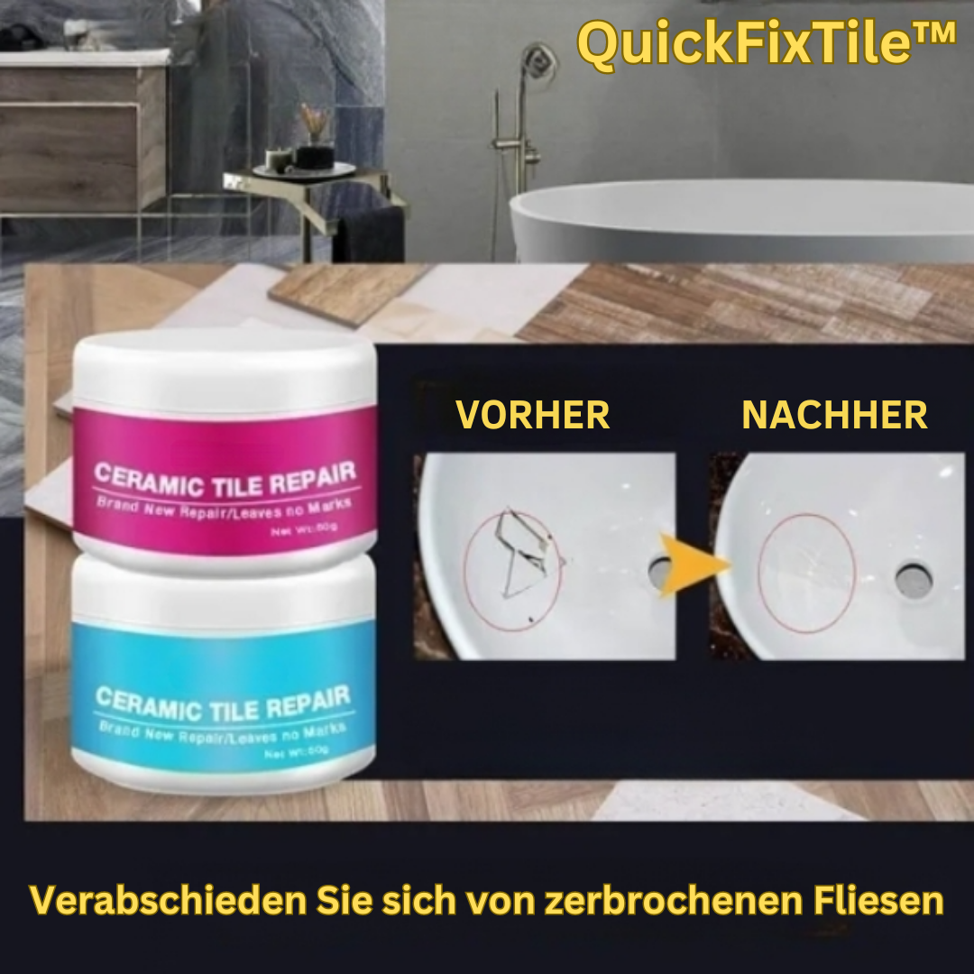 1+1 GRATIS | QuickFixTile™ Mühelose Reparaturen für perfekte, neuwertige Oberflächen jedes Mal