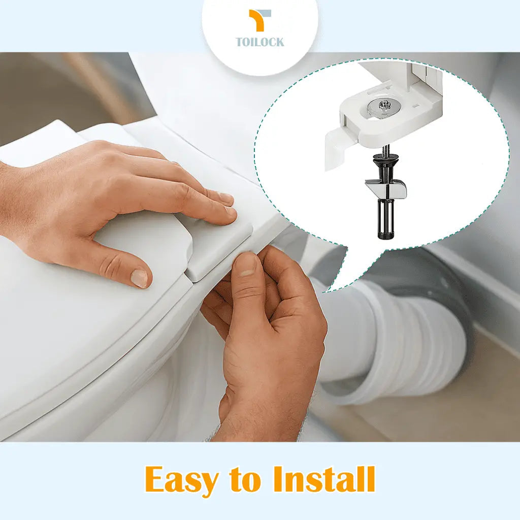 1+1 GRATIS | ToiLock™ Verhindert lästige Toilettensitzbewegungen durch einfach zu montierende Schrauben