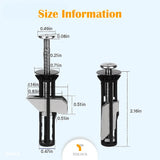 1+1 GRATIS | ToiLock™ Verhindert lästige Toilettensitzbewegungen durch einfach zu montierende Schrauben