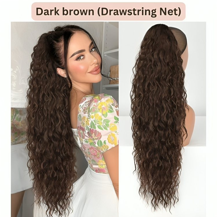 50% RABATT TEMPORÄR | ClipCurls™ | Lockige Haarverlängerung mit Pferdeschwanz