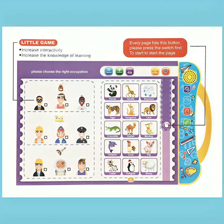 50% RABATT TEMPORÄR | LinguaPal™ | Lassen Sie Kinder Wörter durch Musik und Berührung entdecken!