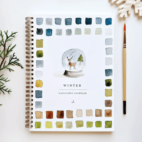 Aquarell-Workbook für Anfänger | Schritt-für-Schritt Malbuch | inklusive hochwertigem Farbset | AquaBliss
