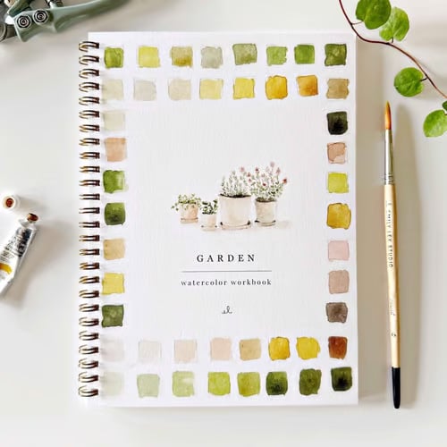 Aquarell-Workbook für Anfänger | Schritt-für-Schritt Malbuch | inklusive hochwertigem Farbset | AquaBliss