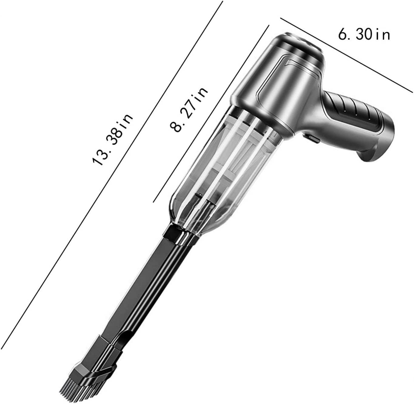 Autostaubsauger Kabellos | Hohe Saugkraft | Lange Akkulaufzeit | Für Auto & Haushalt | VacMaster