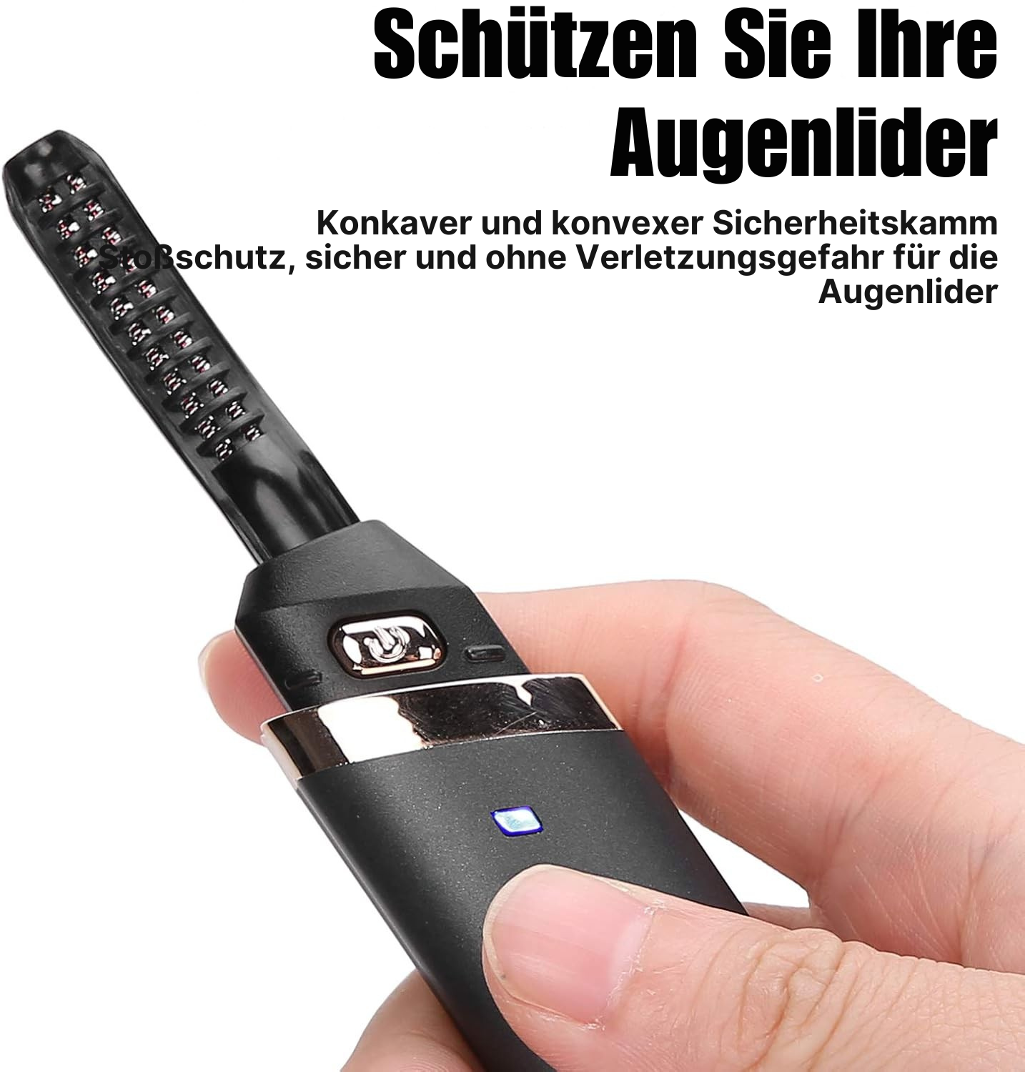 Beheizte Wimpernzange | Schnelle Locken | Sanft zur Wimper | Langanhaltender Schwung