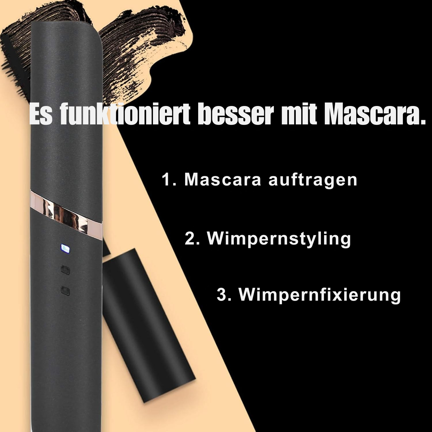 Beheizte Wimpernzange | Schnelle Locken | Sanft zur Wimper | Langanhaltender Schwung