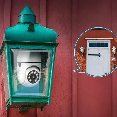 BulbCam360 Sicherheitskamera | 360° Rundumsicht | Full HD Nachtsicht | Kabellose Installation