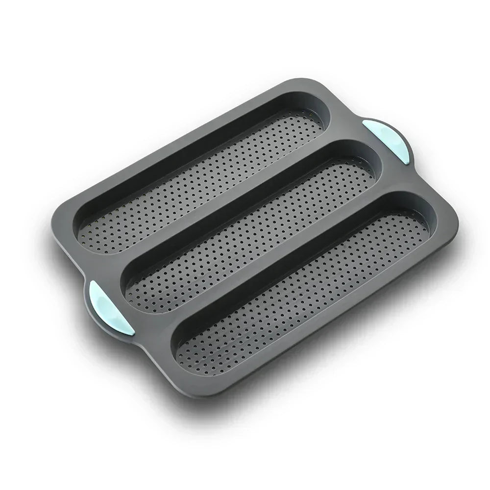 CrustyBake™ | Antihaft-Baguette-Backform aus Silikon