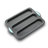 CrustyBake™ | Antihaft-Baguette-Backform aus Silikon