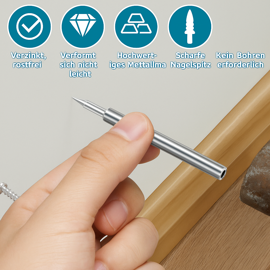 Doppelkopf-Sockelzapfen™ - Schluss mit lästigen Montagearbeiten dank der präzisen Drahtbefestigung