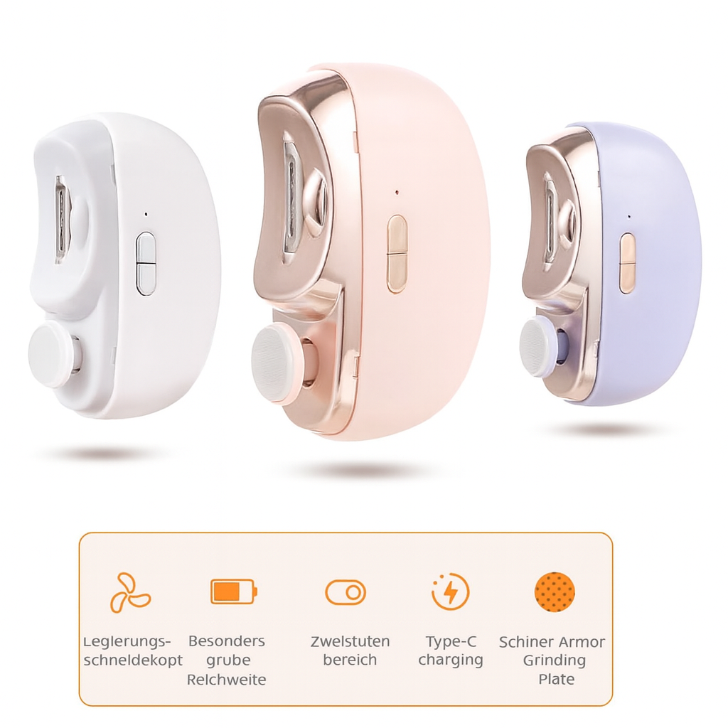 Elektrischer Nagelknipser | 3-in-1 Funktion | Sanft & Präzise | NailEase
