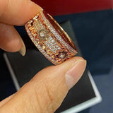 Fidget-Ring aus Edelstahl | Drehbare Mikro-Zahnräder | Anti-Stress Ring - GearRing™