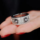 Fidget-Ring aus Edelstahl | Drehbare Mikro-Zahnräder | Anti-Stress Ring - GearRing™