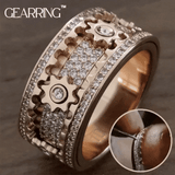 Fidget-Ring aus Edelstahl | Drehbare Mikro-Zahnräder | Anti-Stress Ring - GearRing™
