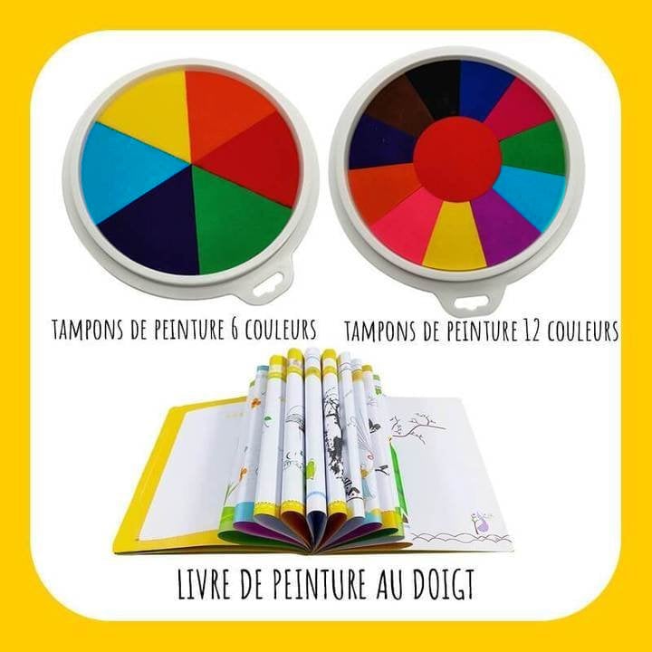 Fingerfarben-Set für Kinder | Ungiftig, auswaschbar & kreativitätsfördernd | 6–12 Farben | BrilliDazzle