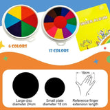 Fingerfarben-Set für Kinder | Ungiftig, auswaschbar & kreativitätsfördernd | 6–12 Farben | BrilliDazzle