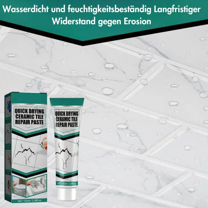 Fliesen Reparaturpaste | Schnell Trocknend | Wasserfest & Langlebig | Für Keramik & Marmor