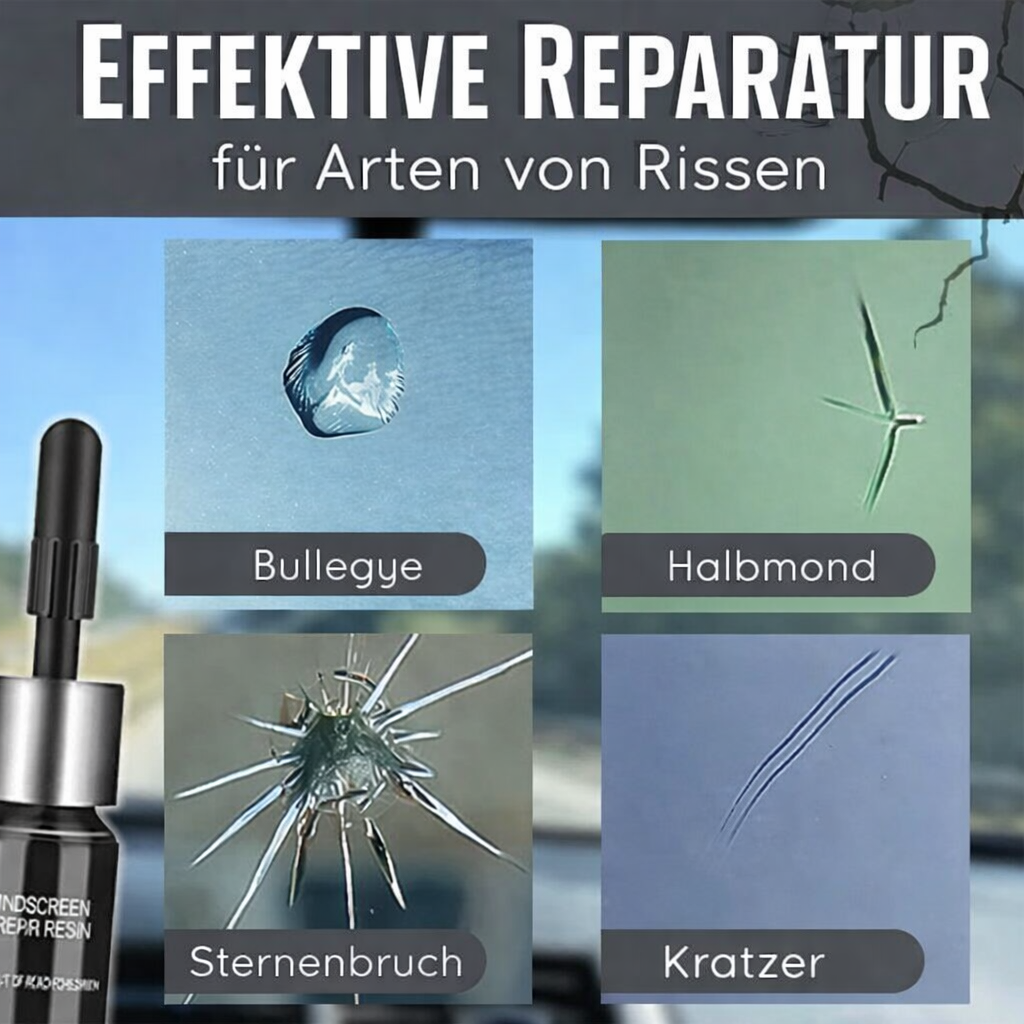 Glasreparaturset | Unsichtbare Reparatur | 5x Stärkere Formel