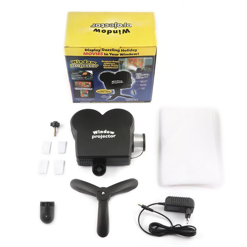 Halloween Projektor | Fenster & Innenbereich | 12 Filme Inklusive | Einfache Einrichtung