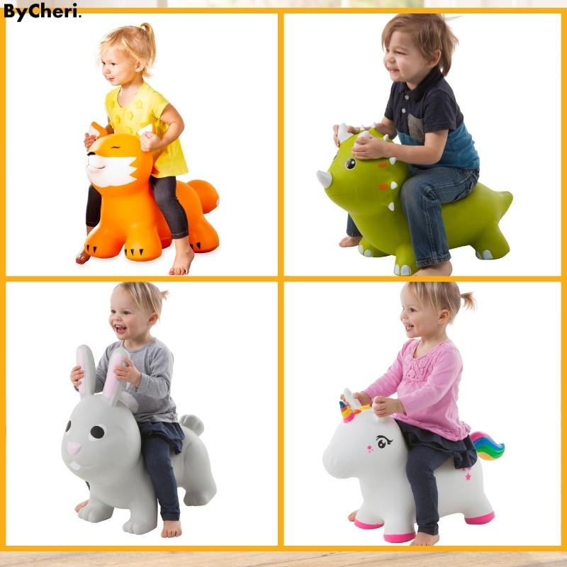 HappyHopper™ - Hüpfendes aufblasbares Tier Jump-Along