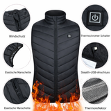Heizweste | Ganzkörper-Wärme | 3 Heizzonen | Tragbare Wärmelösung | HeatVest