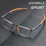 Herren Blaulichtfilter Brille | Ultraleicht Titanrahmen | Antireflex & Augenentspannung | AirStride