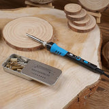 Holzbrenner mit Temperaturregelung | 28 Brennspitzen | Prägen & Schnitzen | Pyrographie-Kit