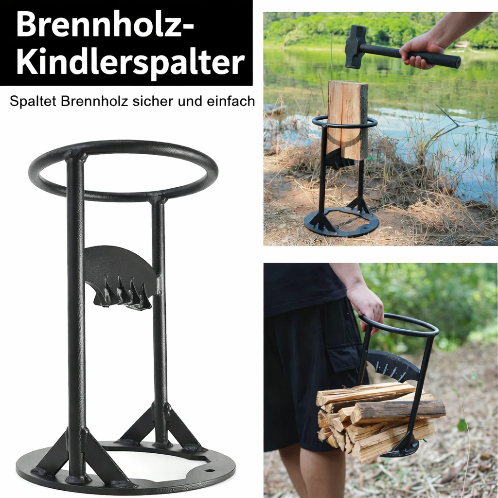 Holzspalter | Sicheres Holzspalten | Kein Axtgebrauch | Tragbar