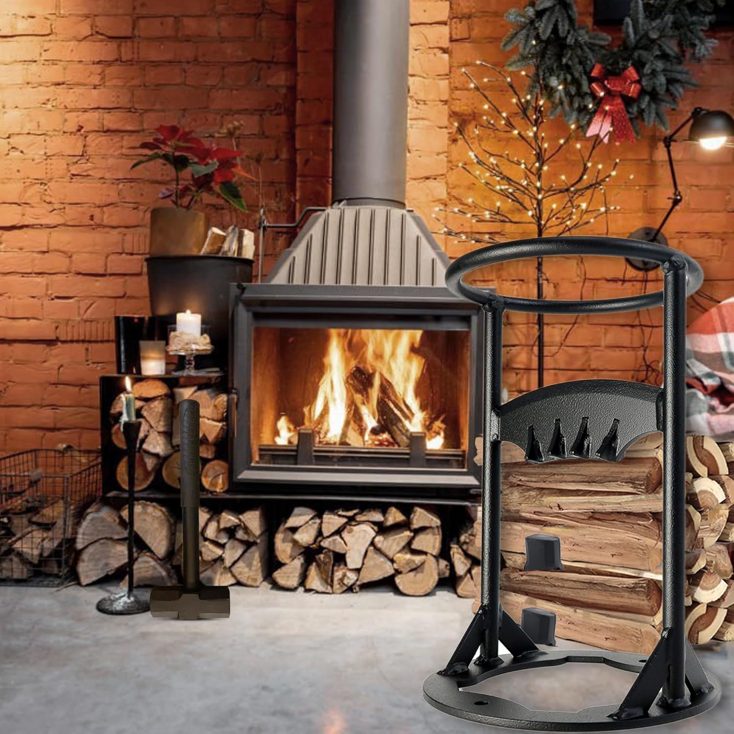 Holzspalter | Sicheres Holzspalten | Kein Axtgebrauch | Tragbar