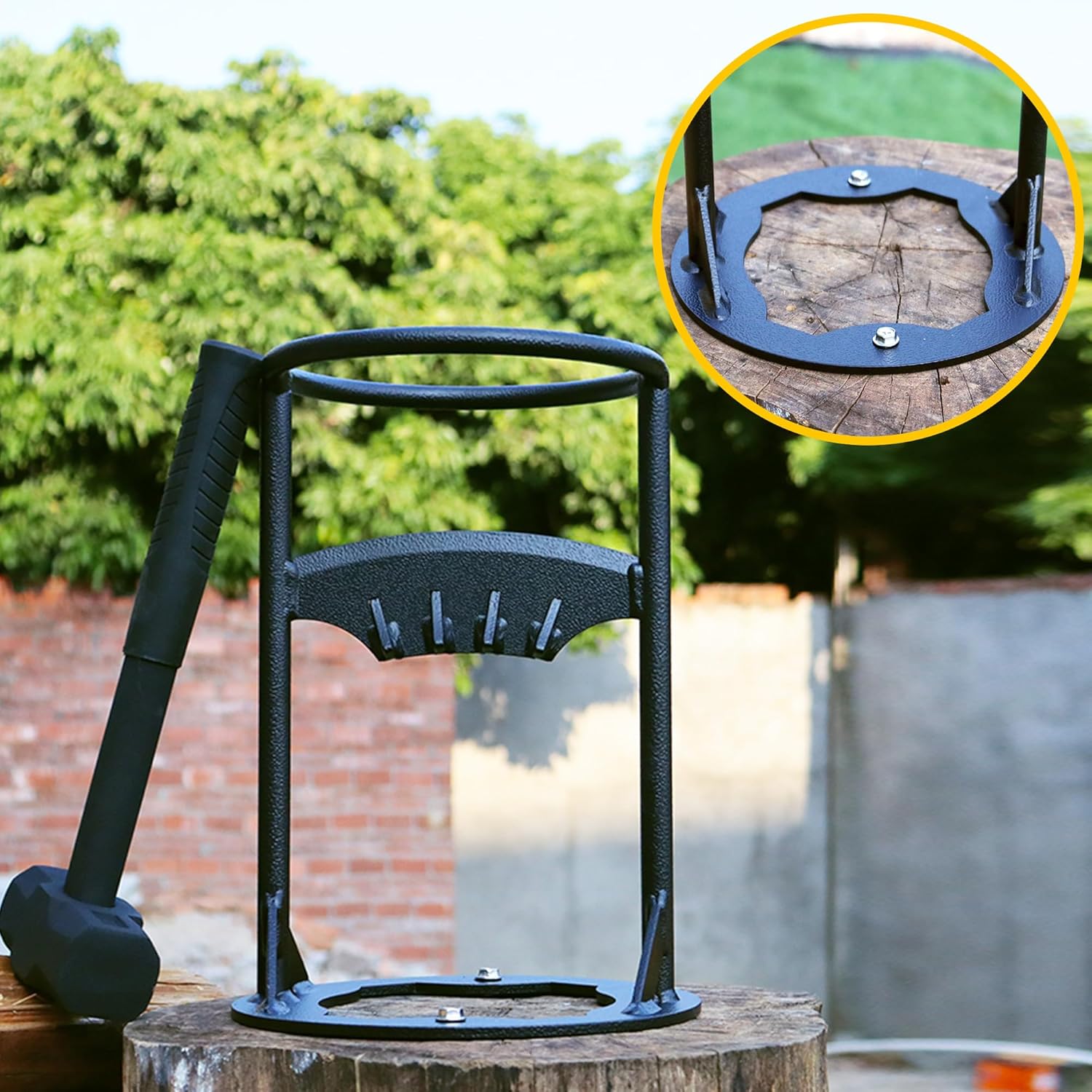 Holzspalter | Sicheres Holzspalten | Kein Axtgebrauch | Tragbar
