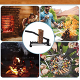 Holzspalter Wandmontage | Hebelmechanismus | Sicheres Spalten | Kohlenstoffstahl | SplitWood