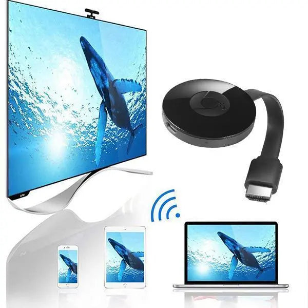 Kabelloser HD-Mirror-Adapter | Full HD 1080p | Miracast, AirPlay & DLNA | Plug & Play HDMI