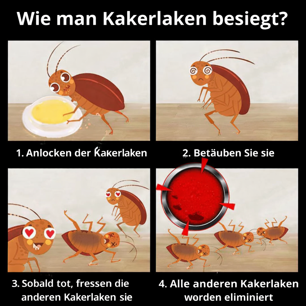 Kakerlakenköder | Langzeitwirkung | Haustiersicher | RoachGuard