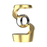 Kinetisches Schreibtischspielzeug | Schwebe-Illusion | Aluminium Design | Stressabbau & Fokus