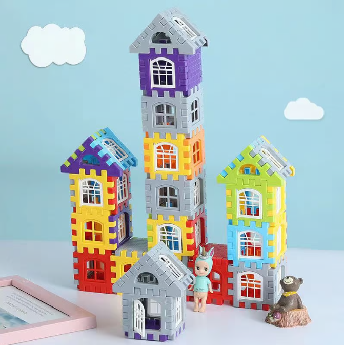 Kreatives Lernspielzeug | Klick-System | Fördert Fantasie & Feinmotorik | Montessori Bausteine