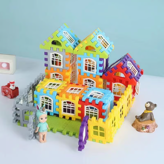 Kreatives Lernspielzeug | Klick-System | Fördert Fantasie & Feinmotorik | Montessori Bausteine