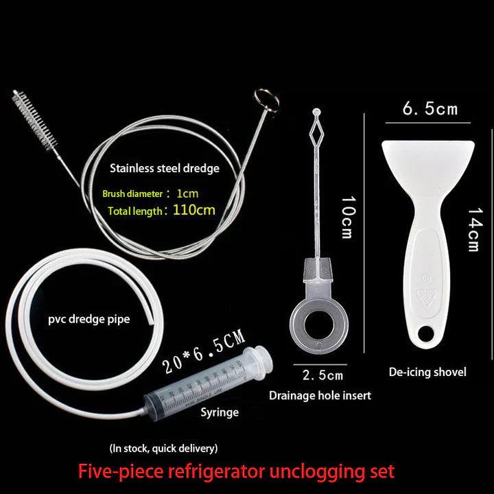 Kühlschrank Reinigungsbürste | Gerüche Entfernen | Flexible Abflussreinigung | Einfach & Hygienisch | Frostea | 1+1 Gratis