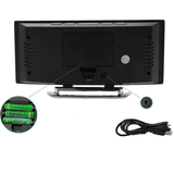 LED Digitalwecker | Gebogenes Display | Automatische Helligkeit | Modernes Design | Curve-Clock