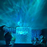 LED Kristall Lampe | Nordlicht Effekt | 16 Farben | Dimmbar & Entspannend | AuroraGlow