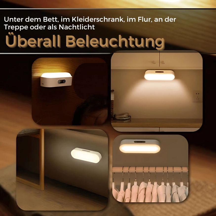MagnaDim Magnetisch Licht | Dimmbar & Kabellos | Smart Bewegungssensor | 5 Farbmodi