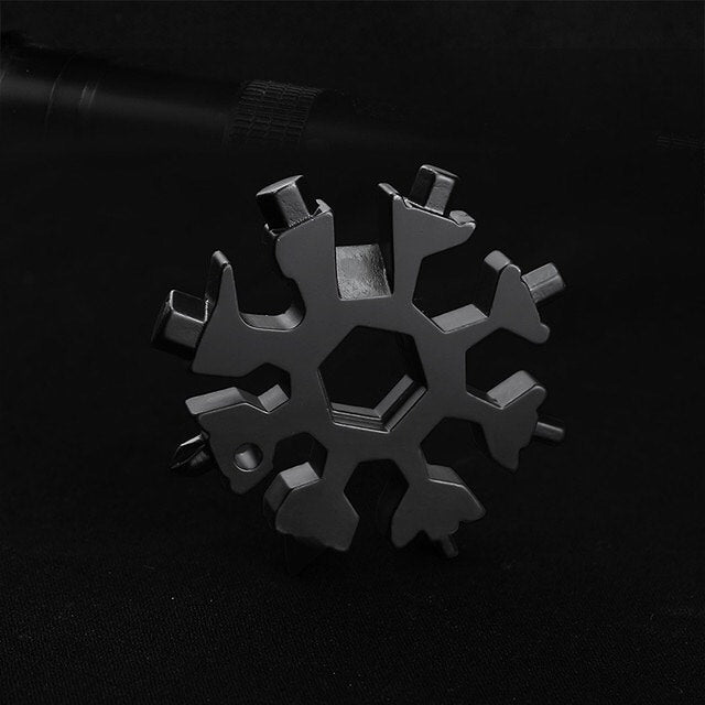 Multitool | 18-in-1 Schneeflocken-Werkzeug | Edelstahl | Kompakt & Robust