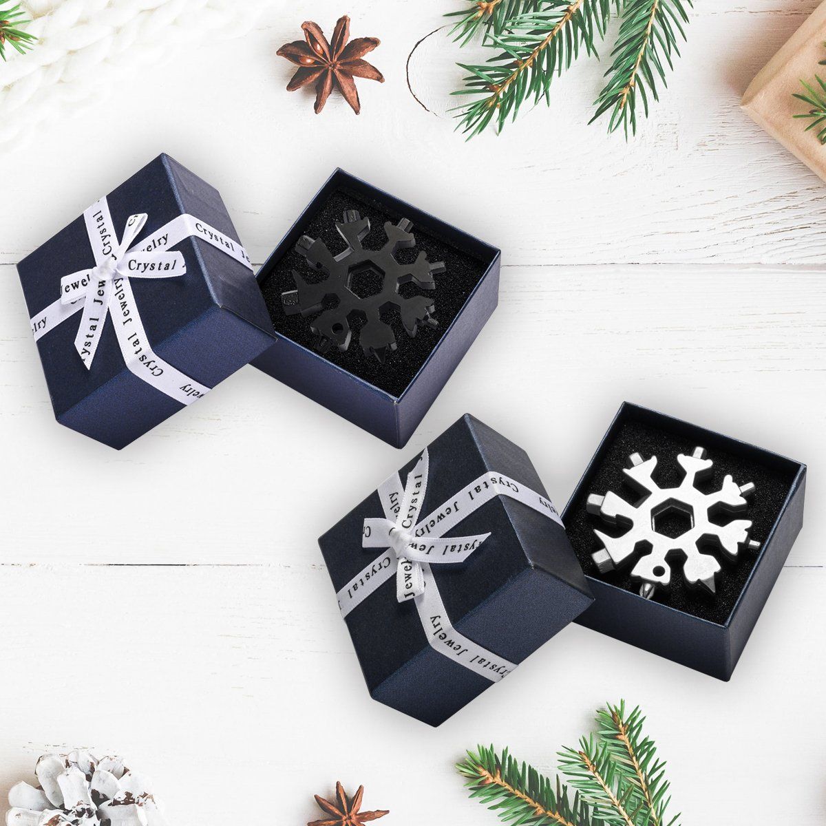 Multitool | 18-in-1 Schneeflocken-Werkzeug | Edelstahl | Kompakt & Robust