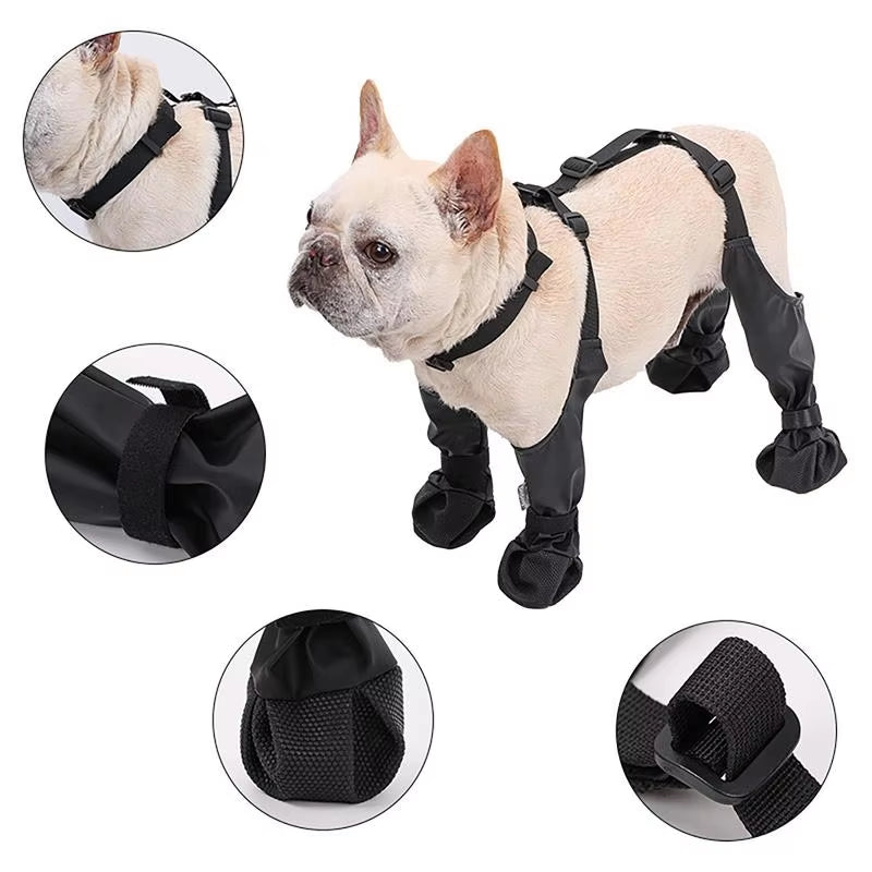 PawGrip™ | Wasserdichte Hundestiefel mit Gummisohle