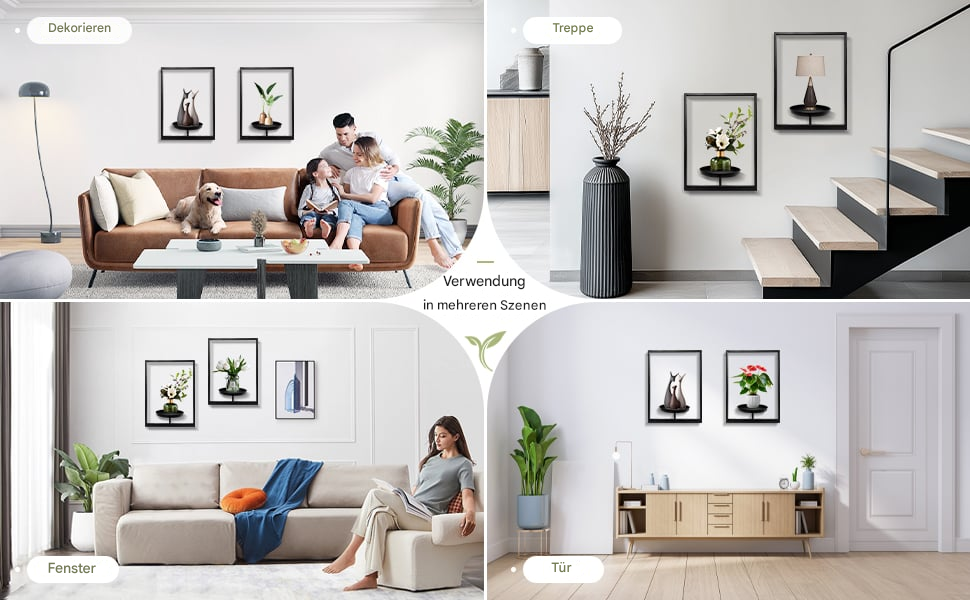 Plantify™ - Es ermöglicht Ihnen, Pflanzen, Kerzen und Fotos vielseitig mit einem einzigartigen Wandaufhänger zu präsentieren