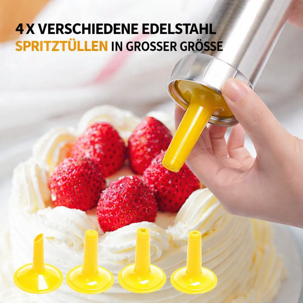 Plätzchenpresse Aluminium | 20 Formen & 4 Düsen | Einfache Bedienung & Reinigung | Perfekte Keksformen | Bakezy