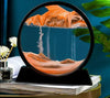 Sandbild Deko Glas | Bewegliche Sandlandschaft | Entspannendes Wohnaccessoire