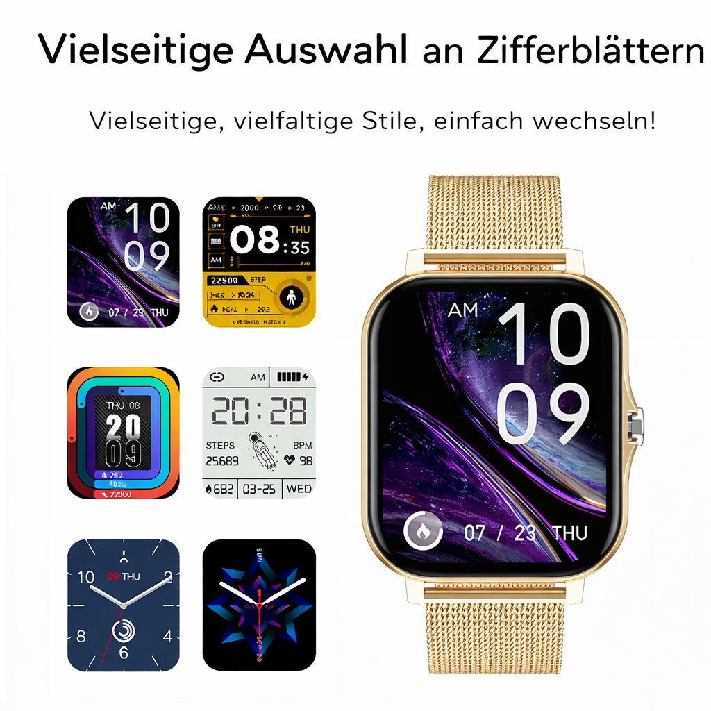 Smartwatch | Gesundheitsüberwachung | Lange Akkulaufzeit | Morena