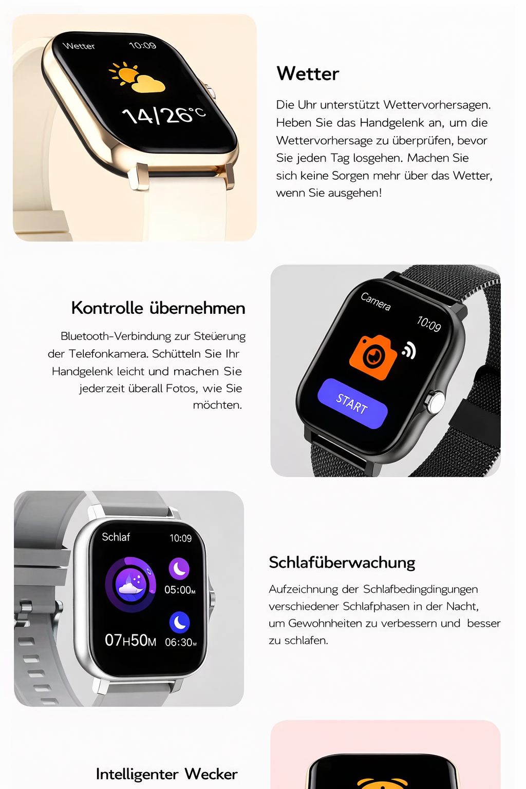 Smartwatch | Gesundheitsüberwachung | Lange Akkulaufzeit | Morena
