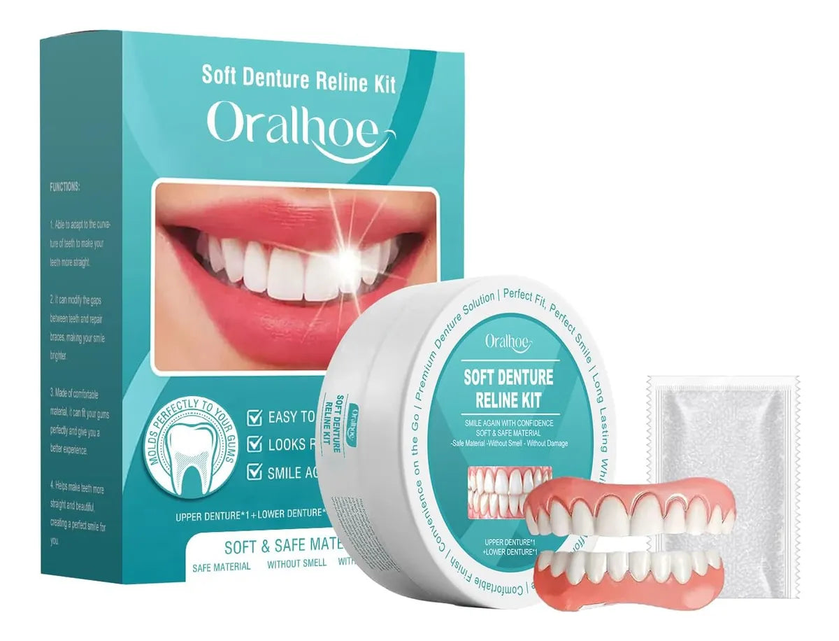 SmileGuard™ Silikonprothesenset – Lächeln Sie den ganzen Tag selbstbewusst ohne Verrutschen oder Schmerzen