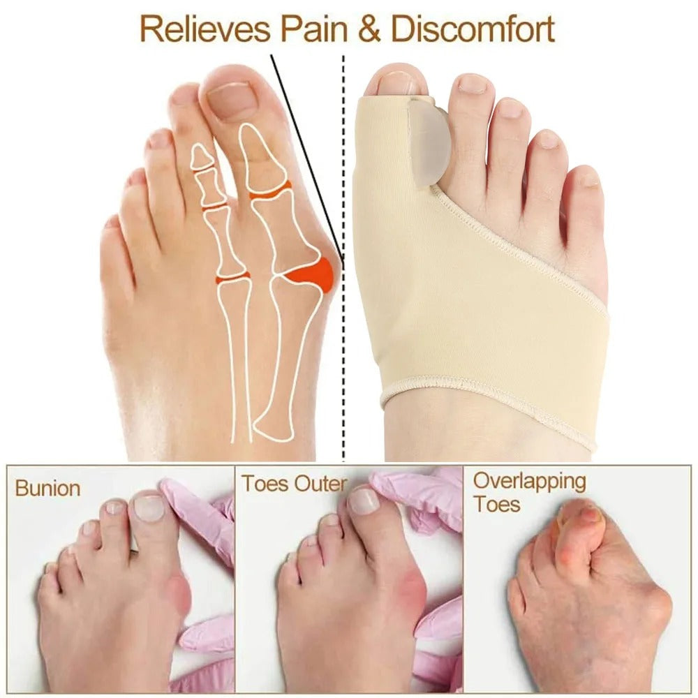 ToeAlign Zehenkorrektor | Orthopädische Hallux Valgus Schiene | Schmerzlinderung & Komfort | 50% Rabatt